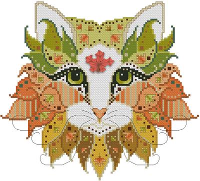 (image for) Colorful Cats Maple Leaf